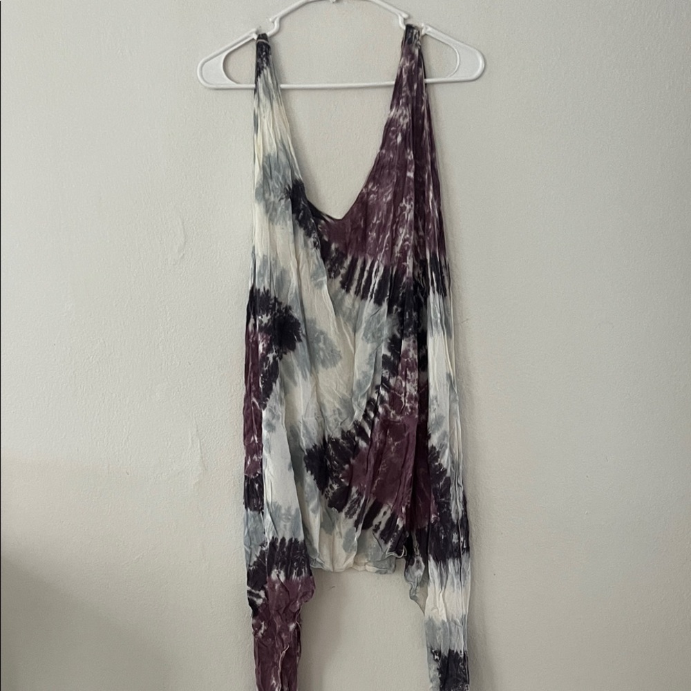 Indah Tie-Dye Tunic in Purple and Black
